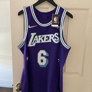 Authentic Jersey NBA Lakers All Star #6 James